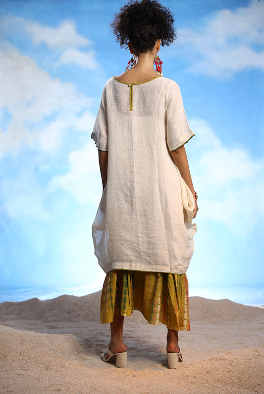 Govida Dress Ivory/Yellow