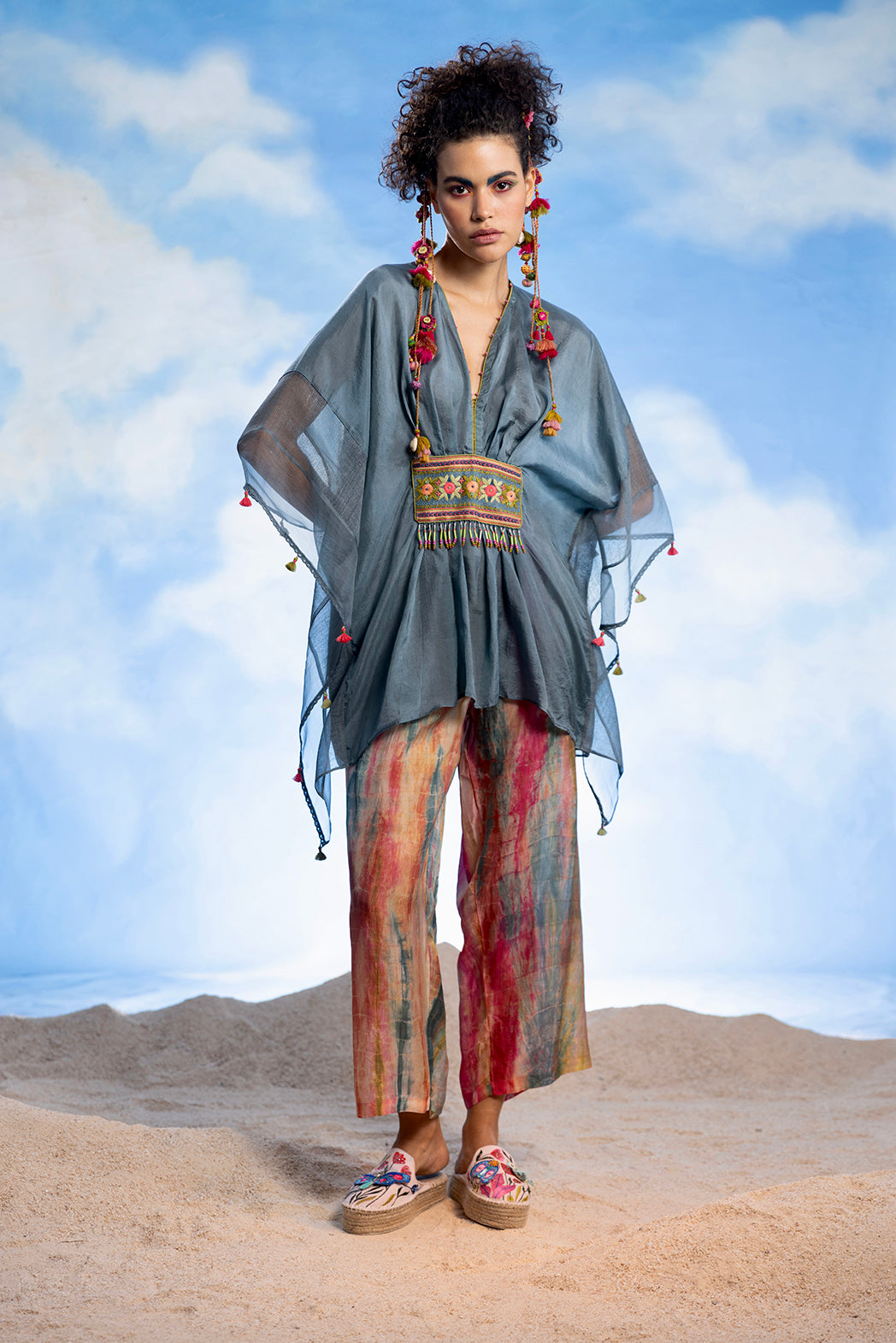 kiwi Punch Co-ord Set Teal/Multi