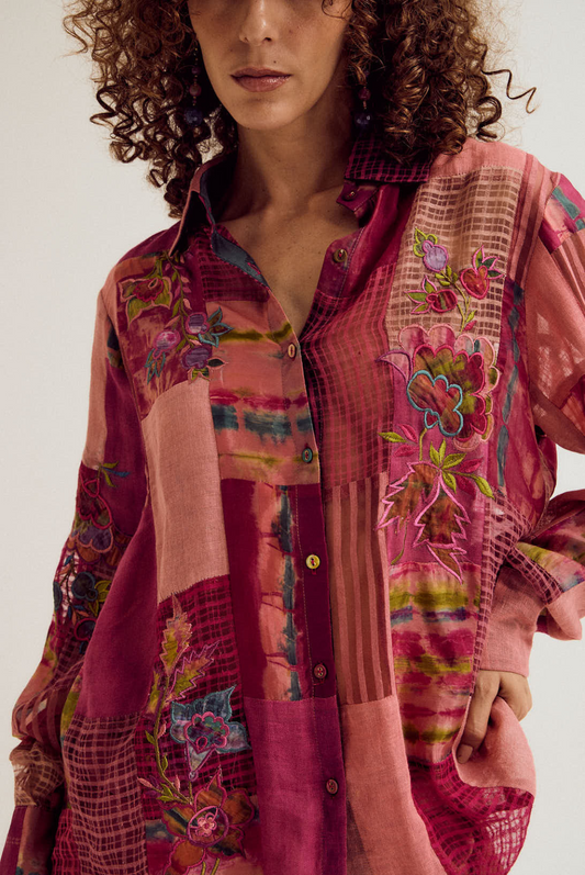Paako vinca set- fuchsia/peach