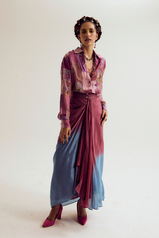 Vinca skirt- lavender/blue