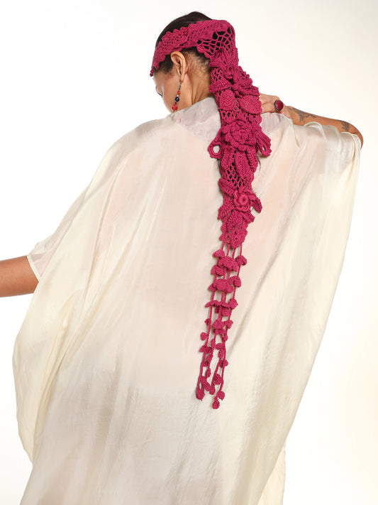 RUNE CROCHET HEADGEAR - PINK