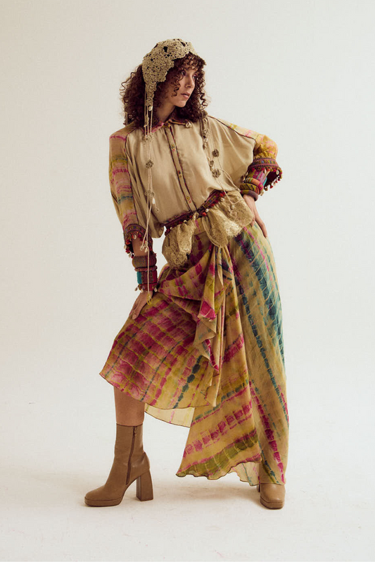 Dahlia tie dye skirt