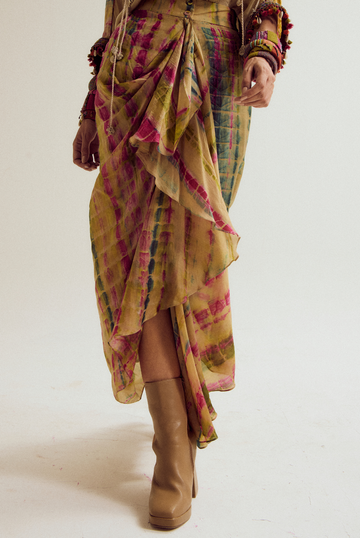 Dahlia tie dye skirt