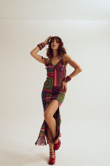 Bahula Crochet Body-Con Dress