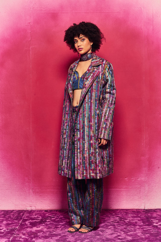 Avyukta Co-ord Set Teal/Lavender