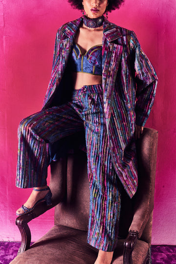 Avyukta Pants Teal/Lavender