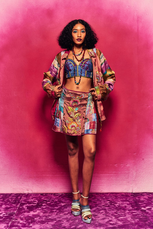 Aaravi Jacket Rust/Multi