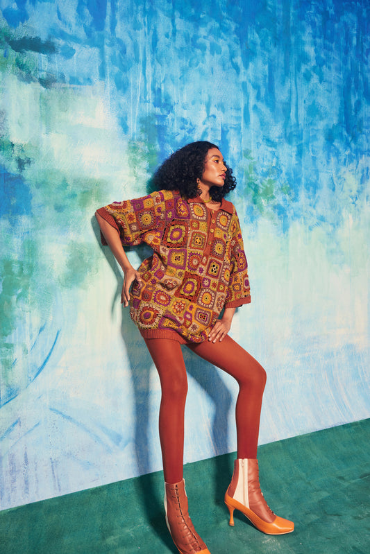 Anara Shirt Rust Orange