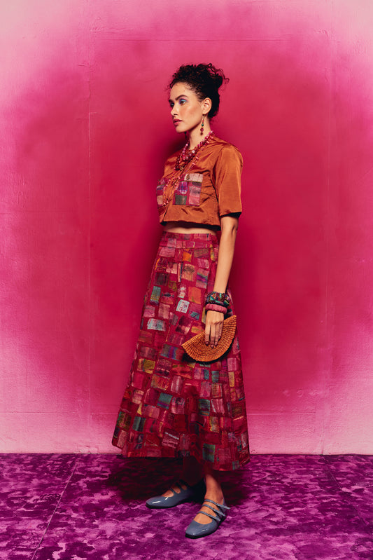 Althea Co-ord Set Cherry Red