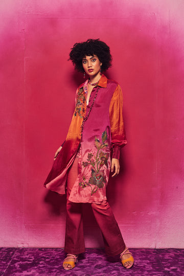 Rasika Shirt Fuchsia/Rust