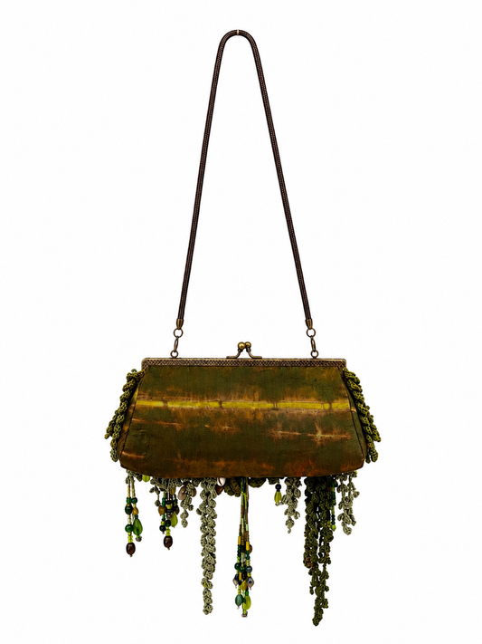 ORION ANTIQUE CLUTCH  - GREEN