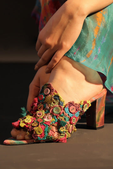 Gulzar Block Heel Multi
