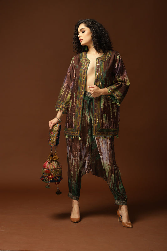 Poso Potli Bag Ochre/Multi
