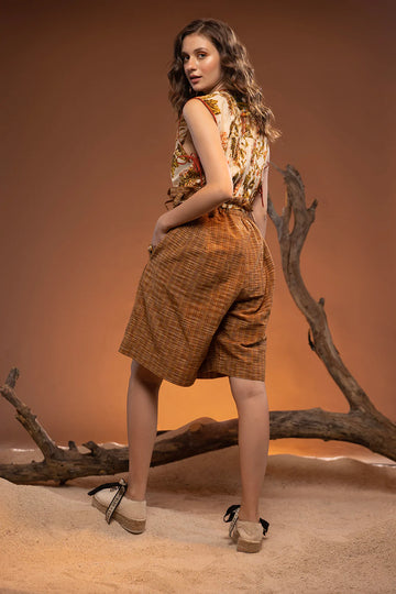 Amber Ikat Short Pant Hazel/Brown