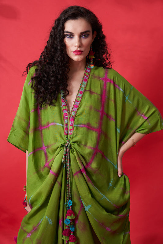 Coco Kaftan Green/Multi
