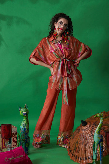 Sosa Mimosa Co-ord Set Orange/Multi
