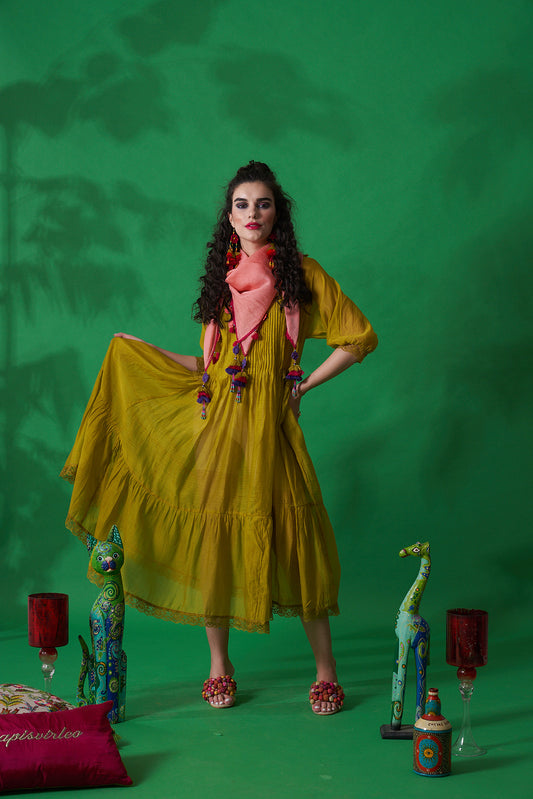 Iced Tea Dress Olive/Green