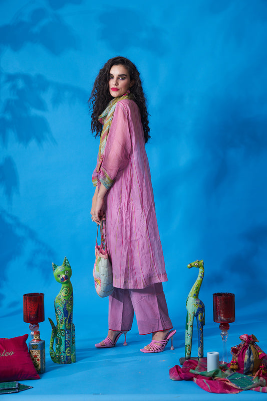 Aam Panna Tunic Set Lavender