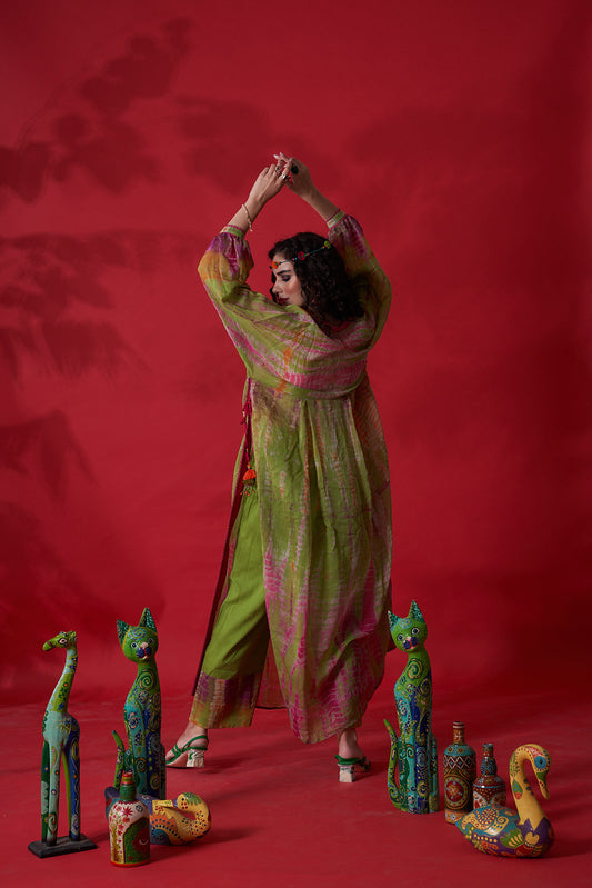 Old Cuban Tunic Set Green/Multi