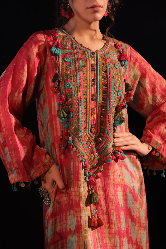 Hamza Dress Fuchsia