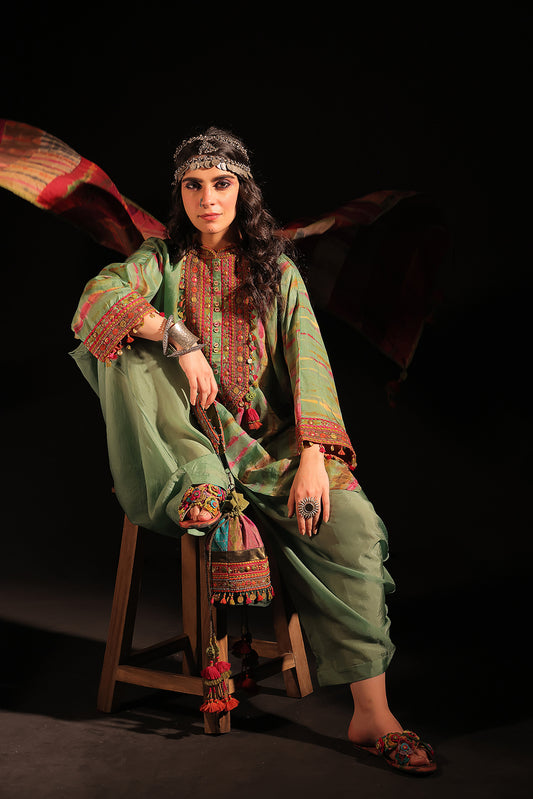 Shabnam Co-ord Set Sage