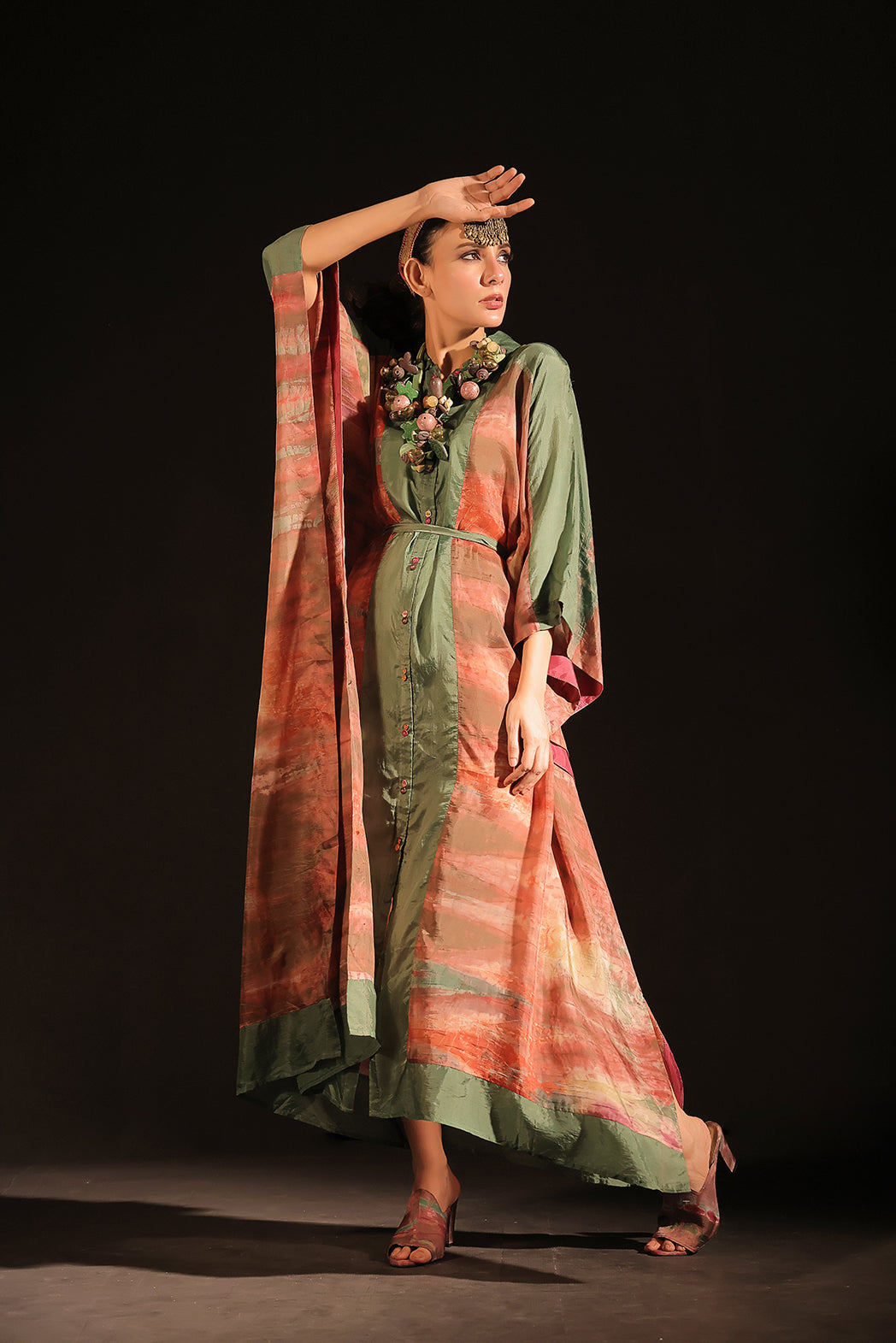 Zoya Kaftan Rust/Sage
